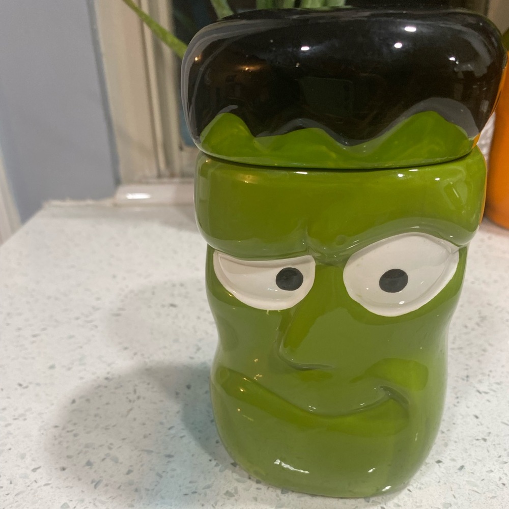 Rare Frankenstein  Candy Jar 6.5" by Tien Hsing